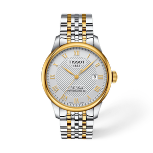 Front view of the watch Tissot Le Locle 39.3mm with shadow