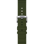 ซูมเข้า Tissot Official Khaki Silicone Strap Lugs 22 mm