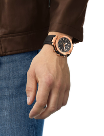 Simulation of the watch Tissot T-Race 45mm on a wrist