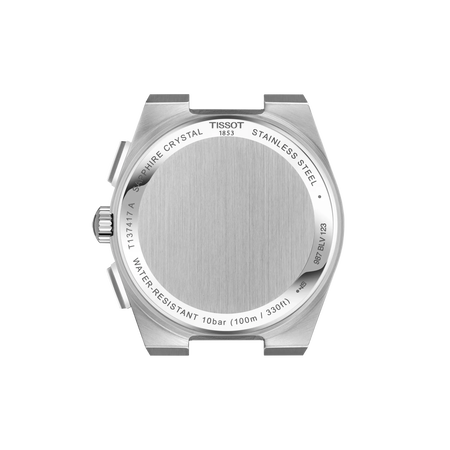 Back view of the watch case Tissot PRX 41mm