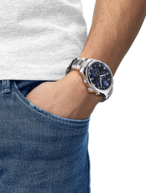 Simulation of the watch Tissot Chrono XL Classic 45mm on a wrist