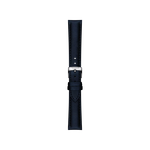 Vista frontal de Correa vegana sint&eacute;tica azul oficial Tissot 18 mm