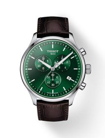 Front view of the watch Tissot Chrono XL Classic with shadow