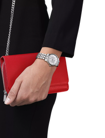 Simulation of the watch Tissot Carson Premium Automatic 30mm on a wrist