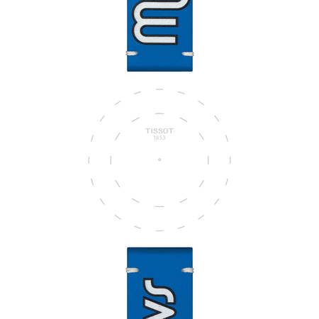 Focus on the lugs of 天梭 NBA 皮革表带达拉斯独行侠队