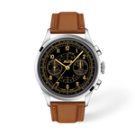 Front view of the watch Tissot Telemeter 1938 42mm with shadow