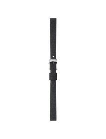 Front view of Tissot Official Black Synthetic Strap Lugs 9 mm