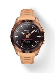 Front view of the watch Tissot T-Touch Connect Sport 43.75mm with shadow