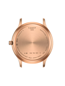 Back view of the watch case Tissot Excellence Lady 18K Gold