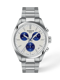 Vista frontal del reloj Tissot PR 100 40mm con sombra
