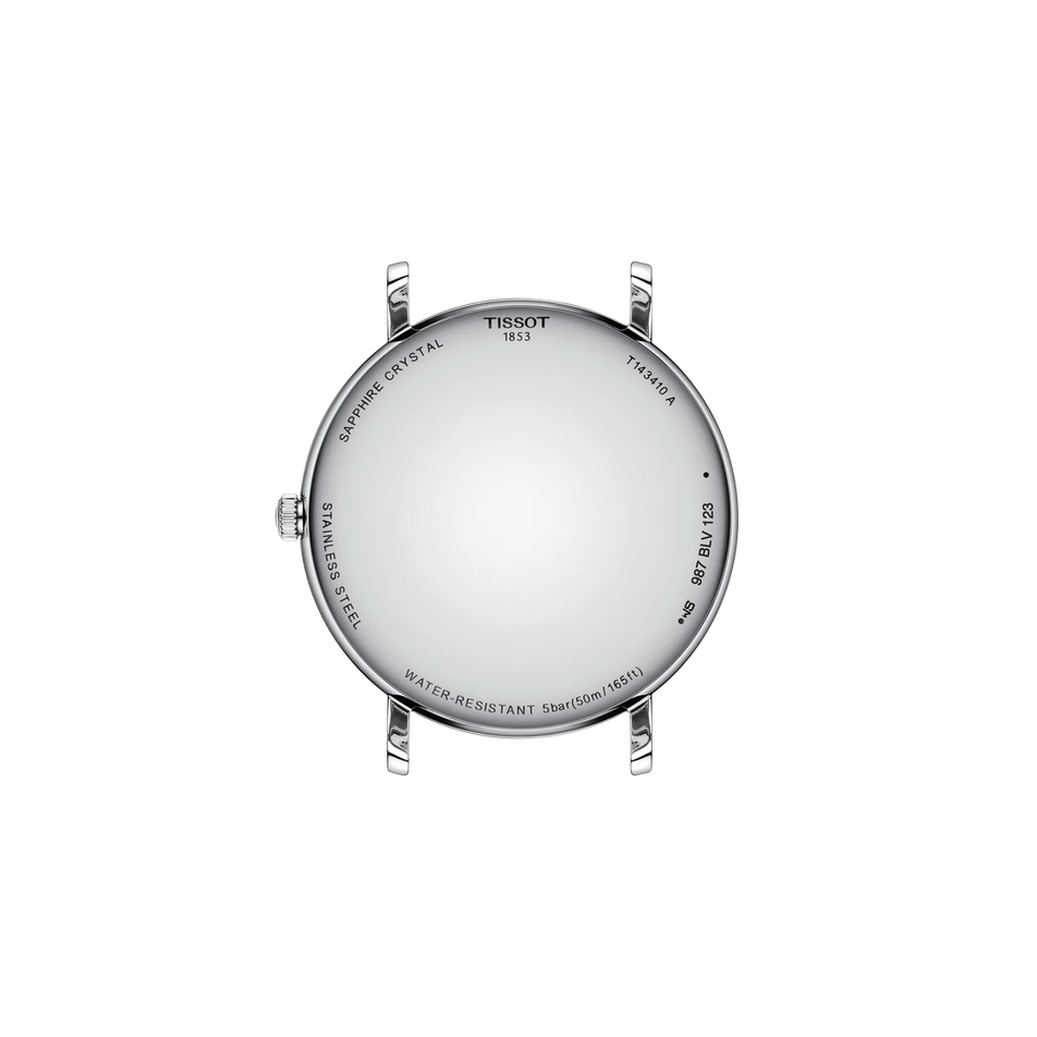 Back view of the watch case Tissot Everytime 40mm