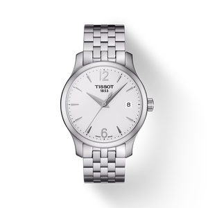 Front view of the watch Tissot 經典系列女錶 with shadow