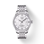 Front view of the watch Tissot Le Locle Double Happiness with shadow