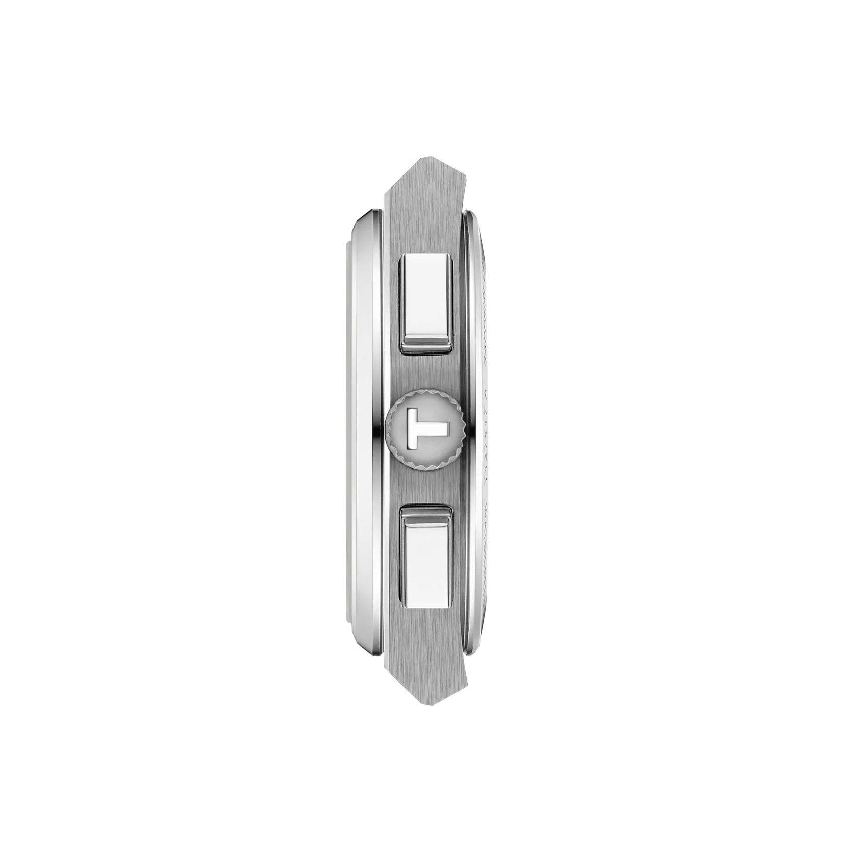 Profile view of the watch case Tissot PRX 41mm