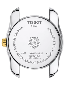 R&uuml;ckansicht des Geh&auml;uses der Uhr Tissot T-Wave