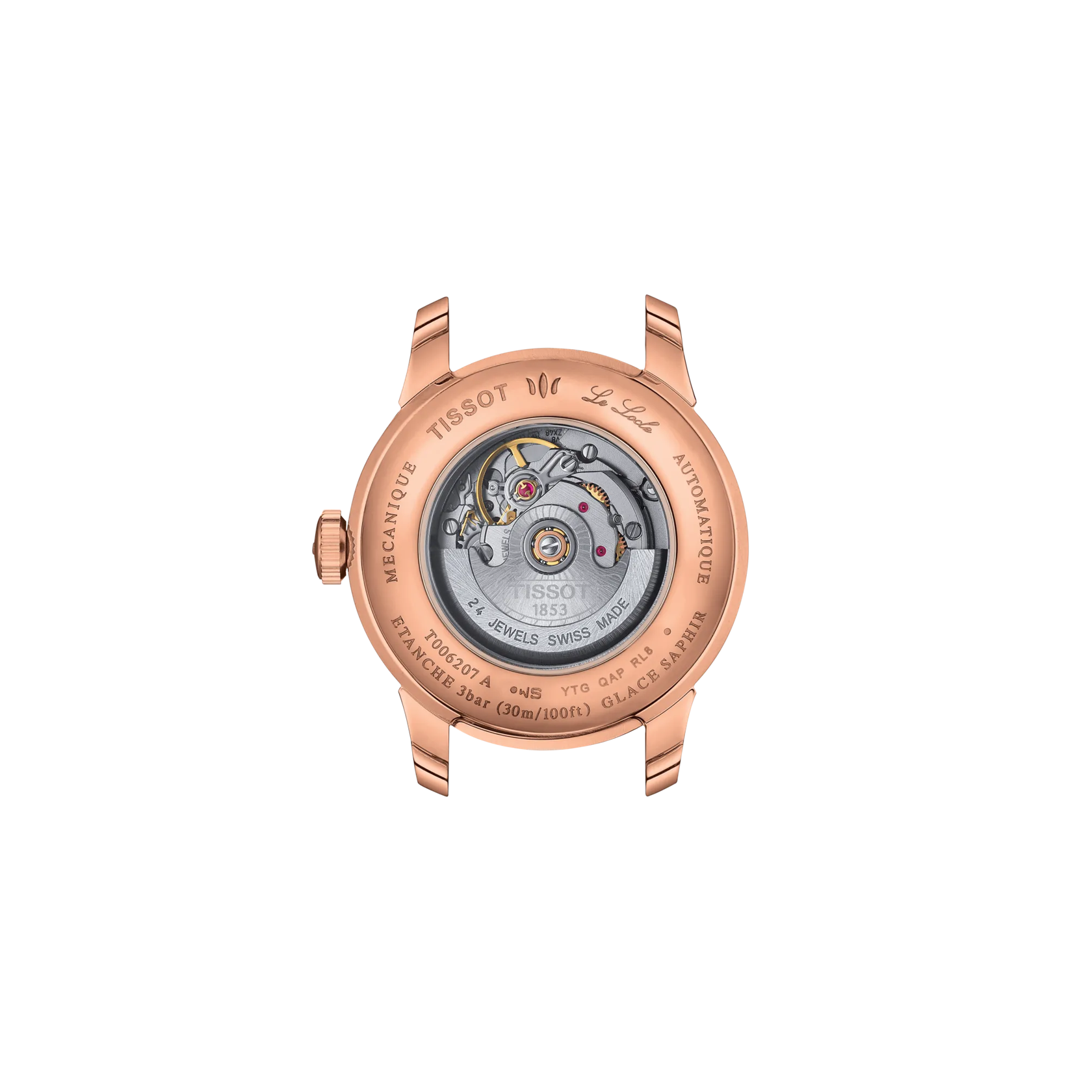 Back view of the watch case Tissot Le Locle 29mm