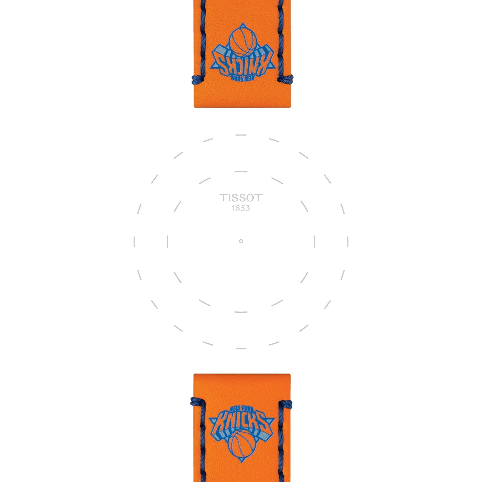 TISSOT NBA ニューヨーク・ニックス リミテッドエディション 22mmのラグのフォーカス