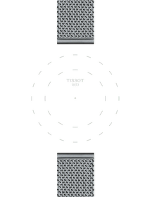 Focus on the lugs of Tissot Official Steel Milanais Bracelet Lugs 20 mm