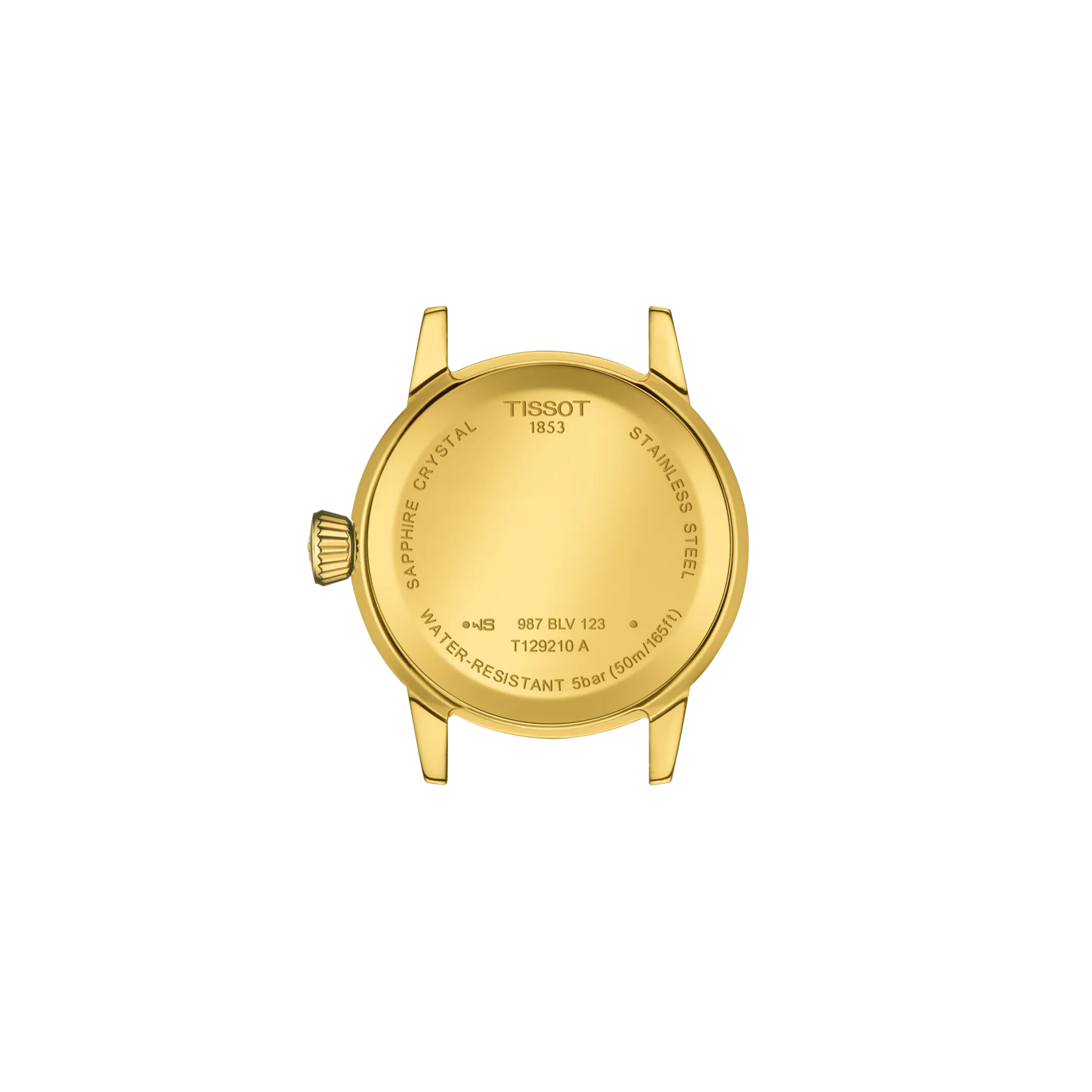 Back view of the watch case Tissot Classic Dream 28mm