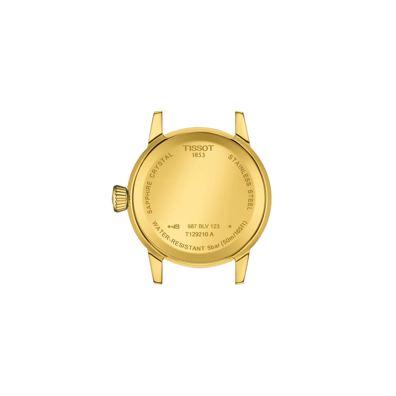 Back view of the watch case Tissot Classic Dream 28mm