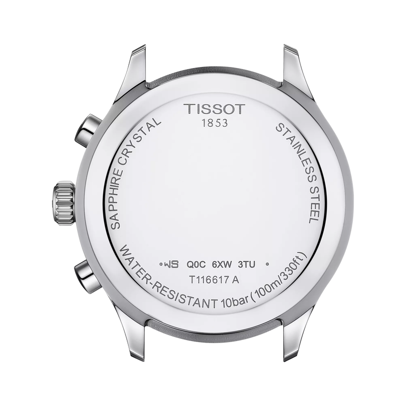Back view of the watch case Tissot Chrono XL Classic