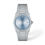 Front view of the watch Tissot PRX 35mm with shadow