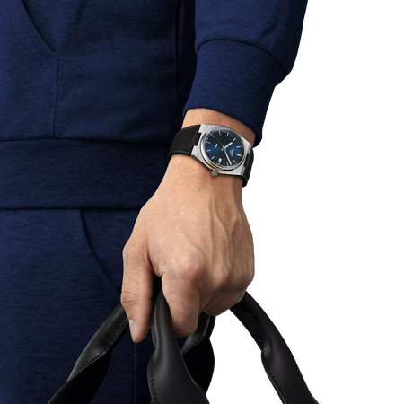 Simulaci&oacute;n del reloj Tissot PRX 40mm en la mu&ntilde;eca