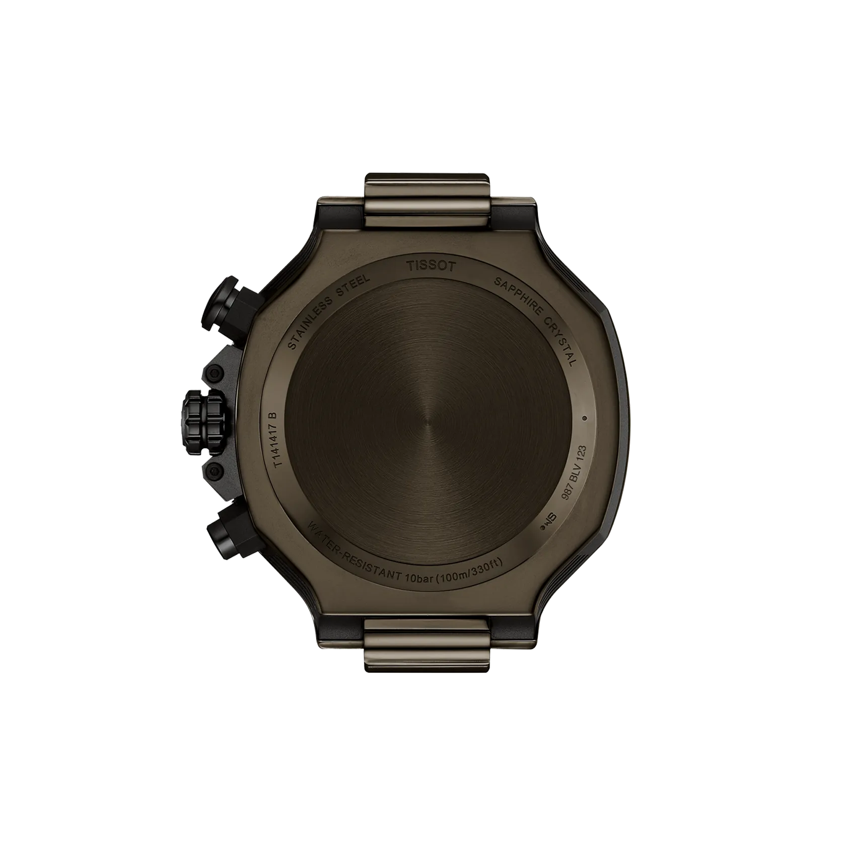 Back view of the watch case Tissot T-Race 45mm