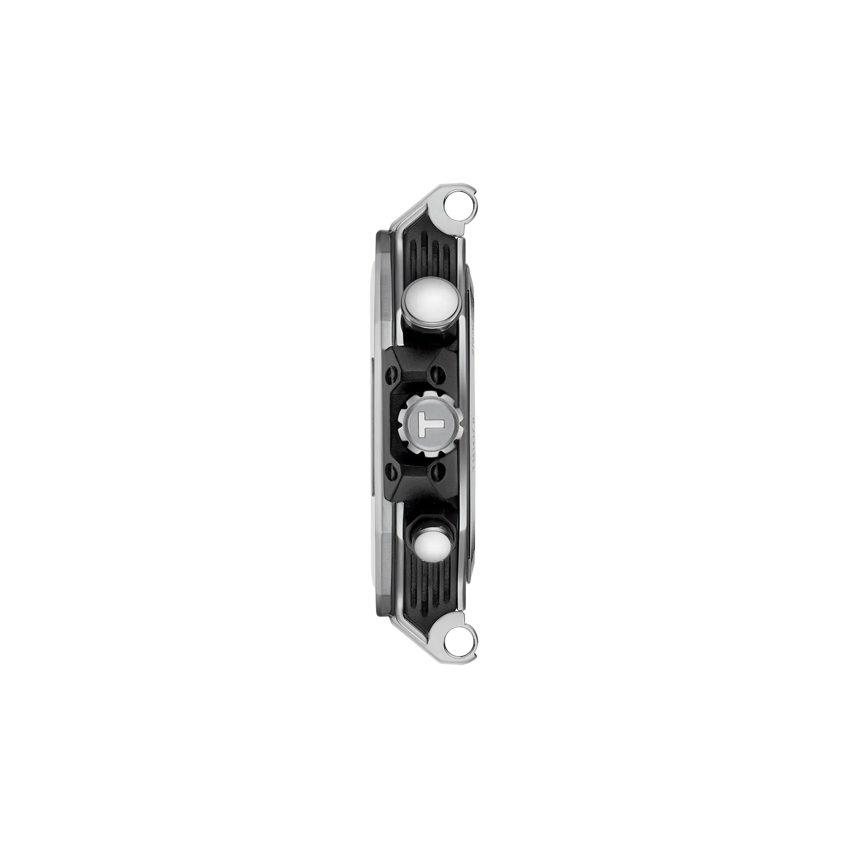 Profile view of the watch case Tissot T-Race 45mm