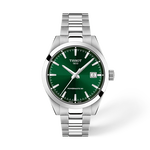 Front view of the watch Tissot Gentleman 38mm with shadow