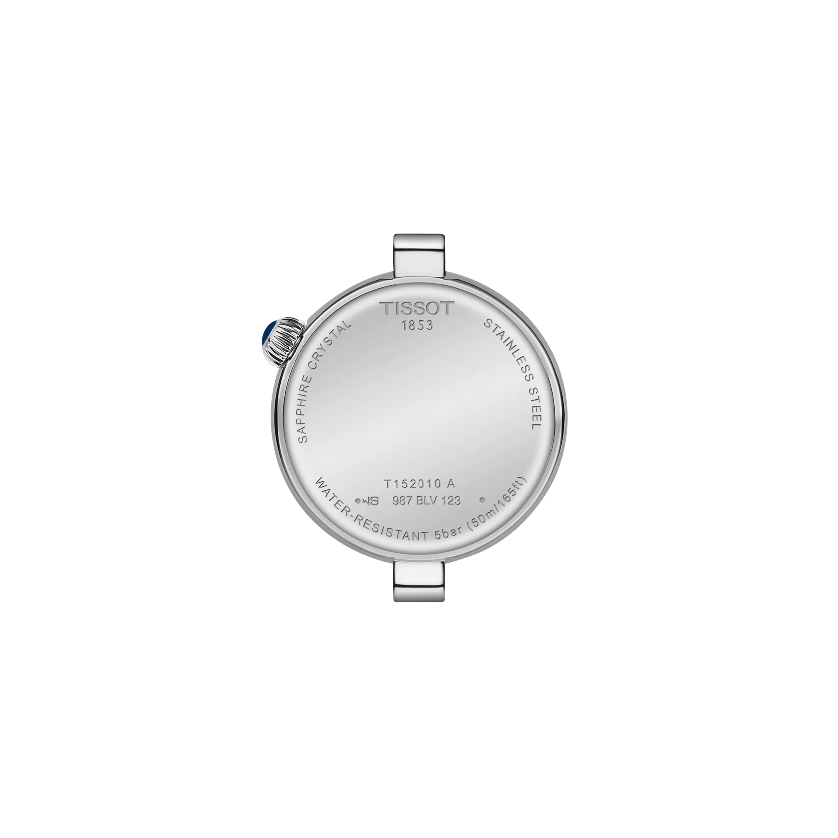 R&uuml;ckansicht des Geh&auml;uses der Uhr Tissot Desir 28mm