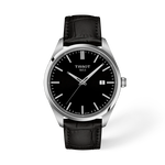 Vue de face de la montre Tissot PR 100 40mm avec ombre