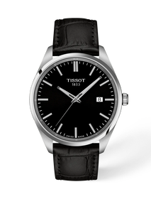 Front view of the watch Tissot PR 100 40mm with shadow