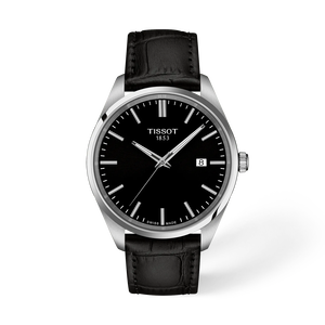 Vista frontal del reloj Tissot PR 100 40mm con sombra