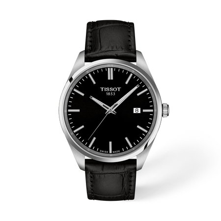 Front view of the watch Tissot PR 100 40mm with shadow