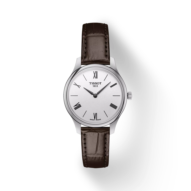 Vorderansicht der Uhr Tissot Tradition 5.5 Lady (31.00) mit Schatten