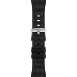 Zoom sobre Correa oficial Tissot de caucho Negro PRX 