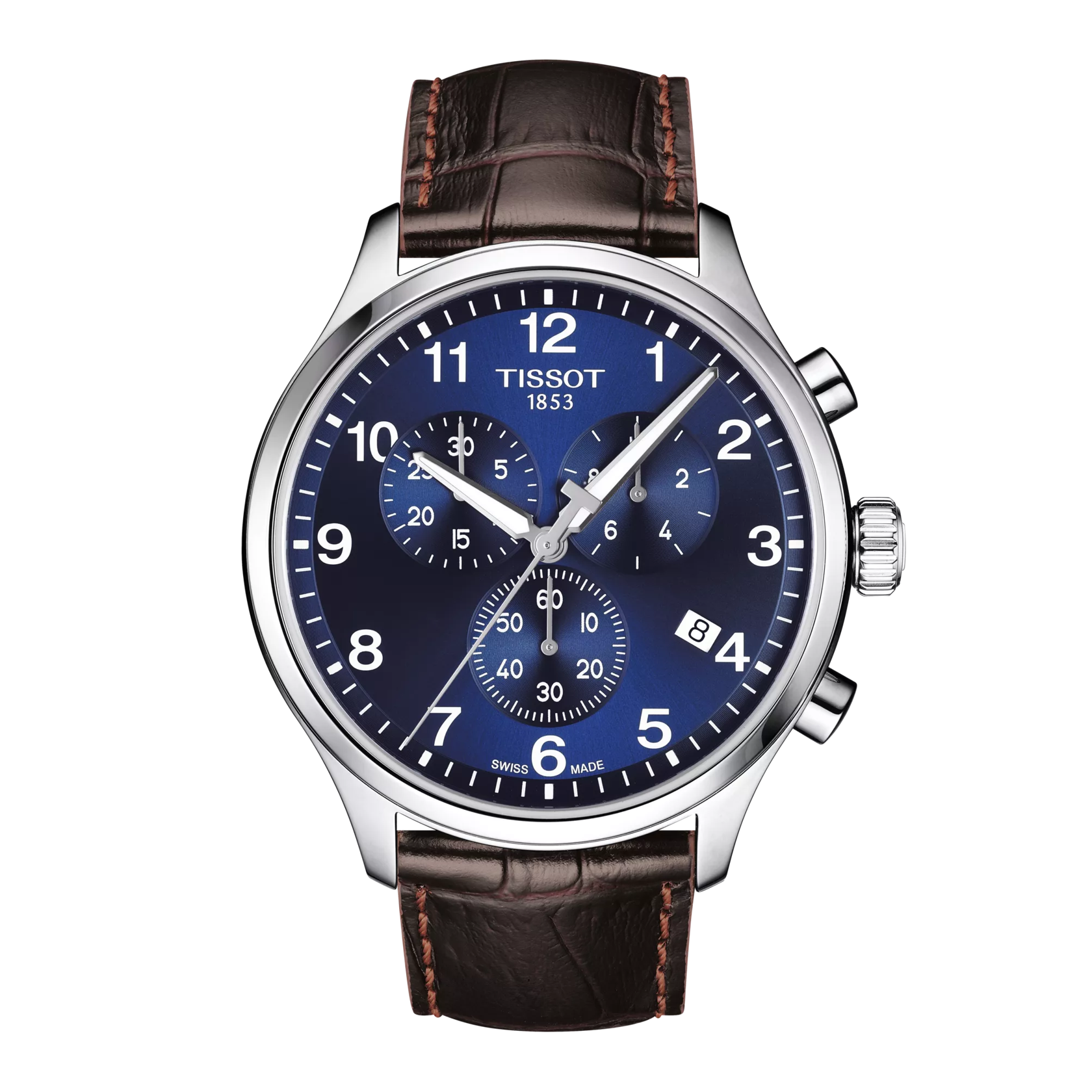 Front view of the watch Tissot Chrono XL Classic 45mm