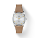 Front view of the watch Tissot Stylist 32x32mm with shadow