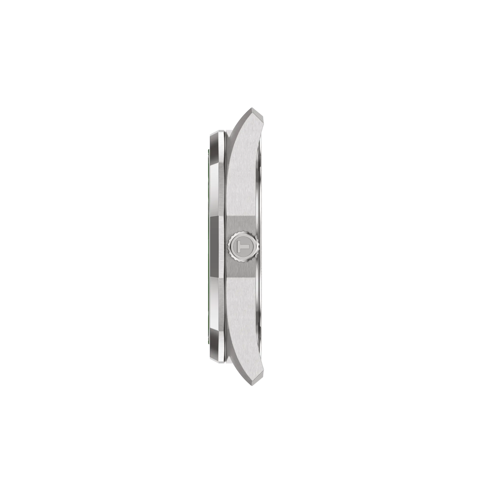 Profile view of the watch case Tissot PRC 100 Solar 39mm