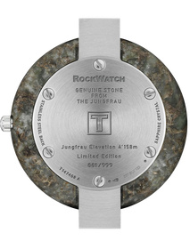 Back view of the watch case Tissot Rockwatch 38mm