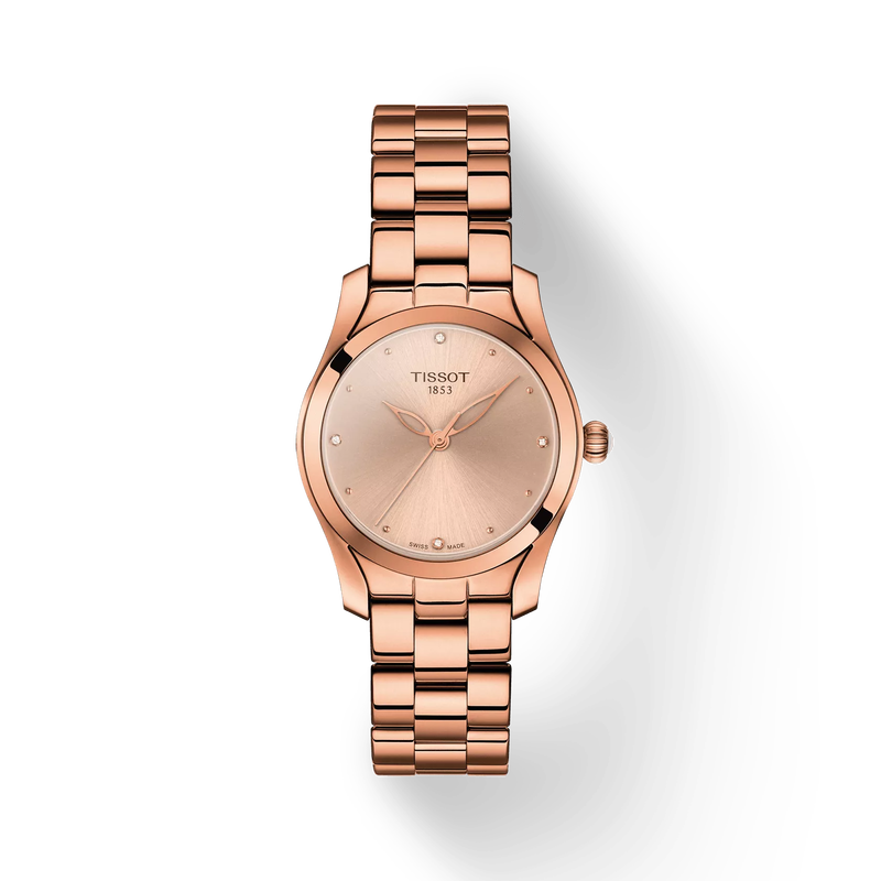 Front view of the watch Tissot T-Wave with shadow