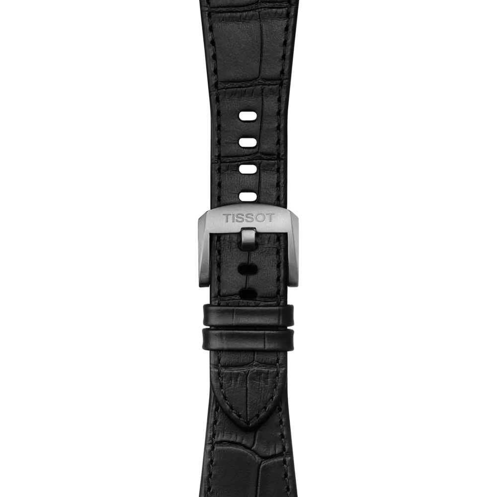 Zoom on Tissot Official Black PRX 40mm Leather Strap