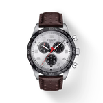 Front view of the watch Tissot PRS 516 45mm with shadow
