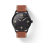 Vue de face de la montre Tissot Gent XL avec ombre