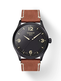 Front view of the watch Tissot Gent XL with shadow