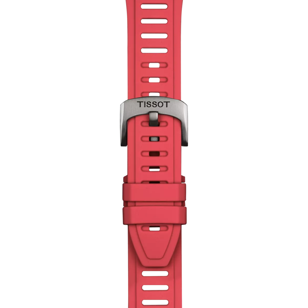 Zoom on TİSSOT KIRMIZI SİLİKON KAYIŞ XS BOYNUZ ARALIĞI 21 MM