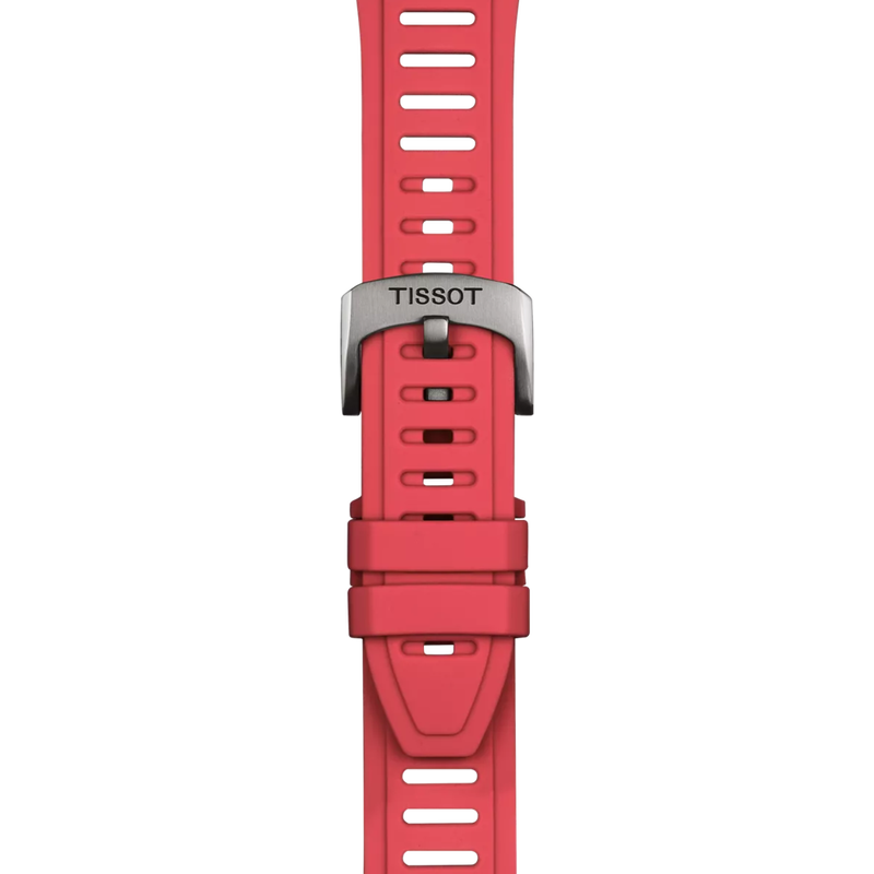 Zoom on TİSSOT KIRMIZI SİLİKON KAYIŞ XS BOYNUZ ARALIĞI 21 MM