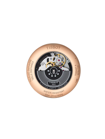 มุมมองด้านหลังของตัวเรือนนาฬิกา Tissot Chemin des Tourelles Automatic Chronograph