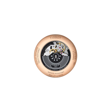 Back view of the watch case Tissot Chemin des Tourelles Automatic Chronograph